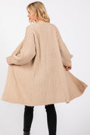 MS0406 Cable Knit Cardigan - MiMi Wholesale