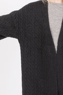 MS0406 Cable Knit Cardigan - MiMi Wholesale