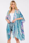 MS0422 Renae Abstract Print Silky Kimono - MiMi Wholesale