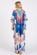 MS0441 Boho Print Long Kimono - MiMi Wholesale