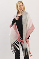 MS0452 Solid Brushed Fringe Scarf - MiMi Wholesale