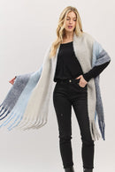 MS0452 Solid Brushed Fringe Scarf - MiMi Wholesale