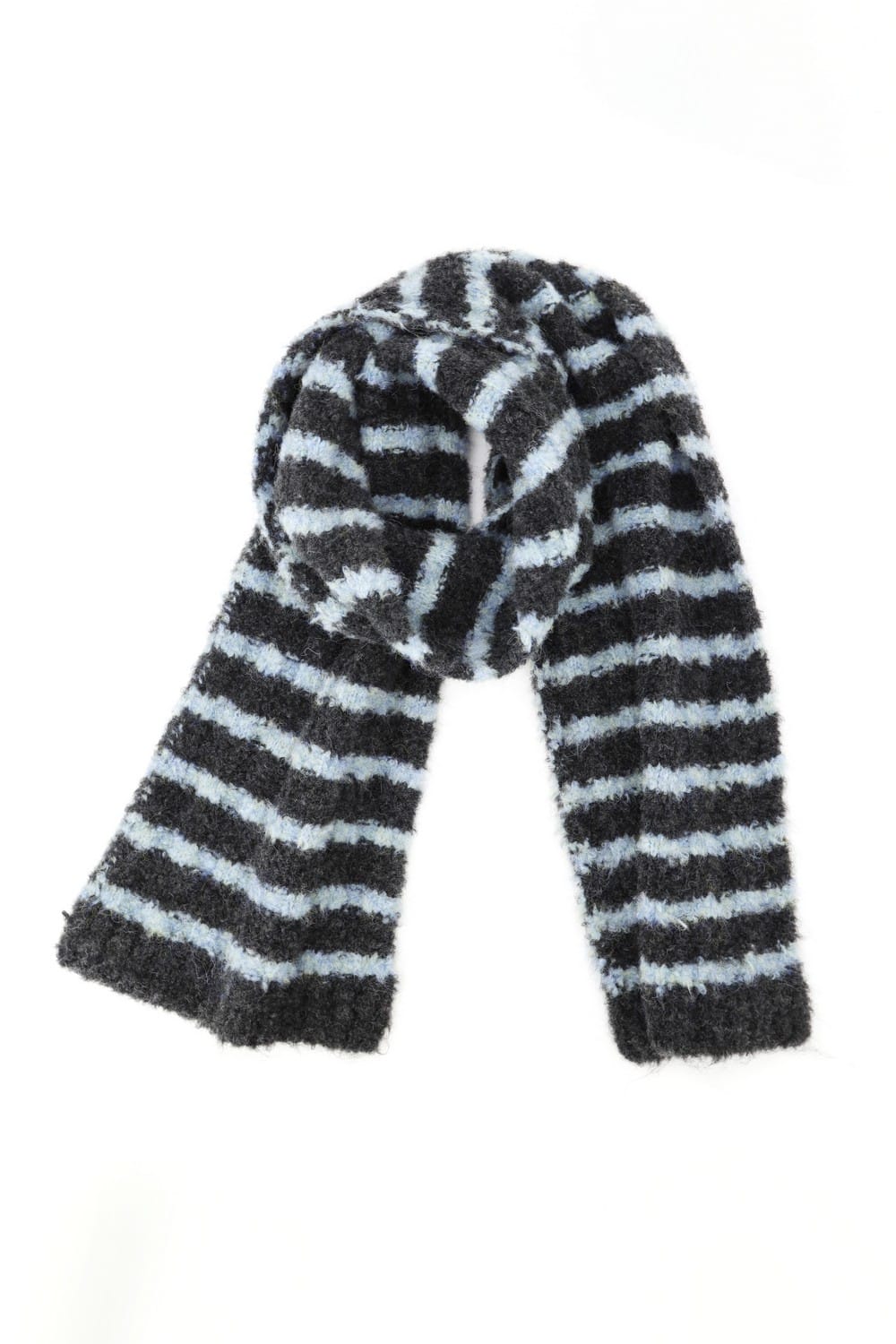 MS0500 StrIpe Chenille Boucle Knit Scarf - MiMi Wholesale