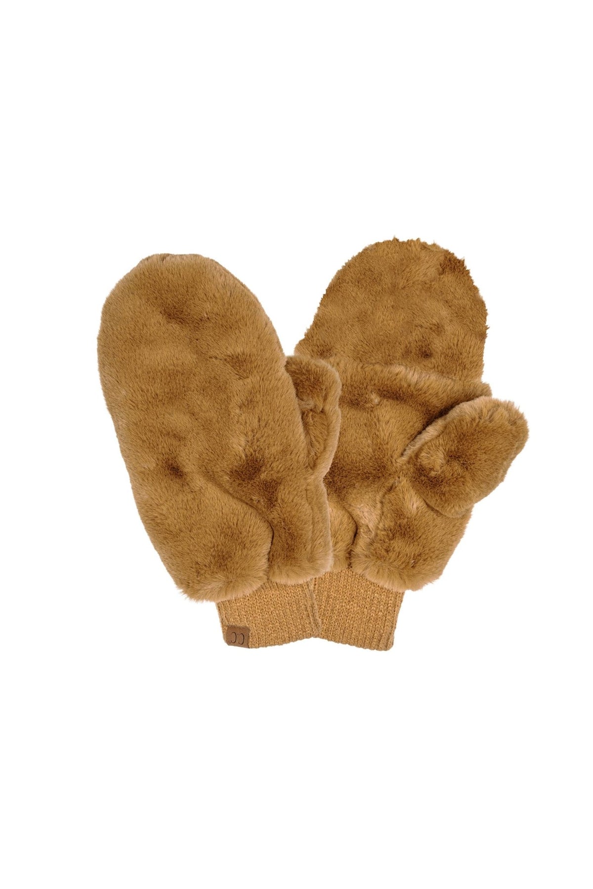 MT-715 Sadie Faux Fur Sherpa Lined Mittens - MiMi Wholesale