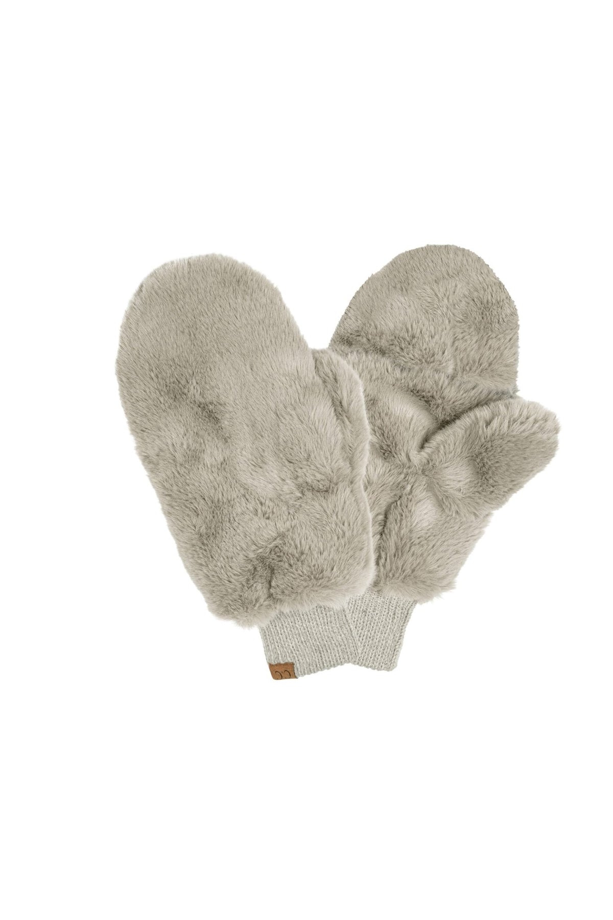MT-715 Sadie Faux Fur Sherpa Lined Mittens - MiMi Wholesale