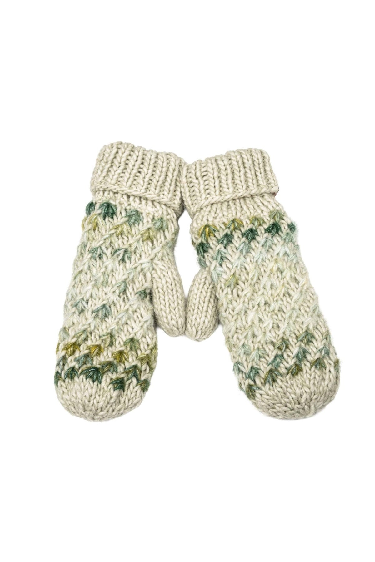 MTE0176 Aurora Ombre Seed Stitch Mittens - MiMi Wholesale