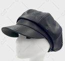 NCE0168 Vegan Leather Newsboy Cap - MiMi Wholesale