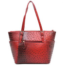 OS1009W Iris 3-Piece Ostrich Croc Tote Bag Set - MiMi Wholesale