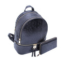 OS1062 Ostrich Crocodile Backpack and Wallet Set - MiMi Wholesale