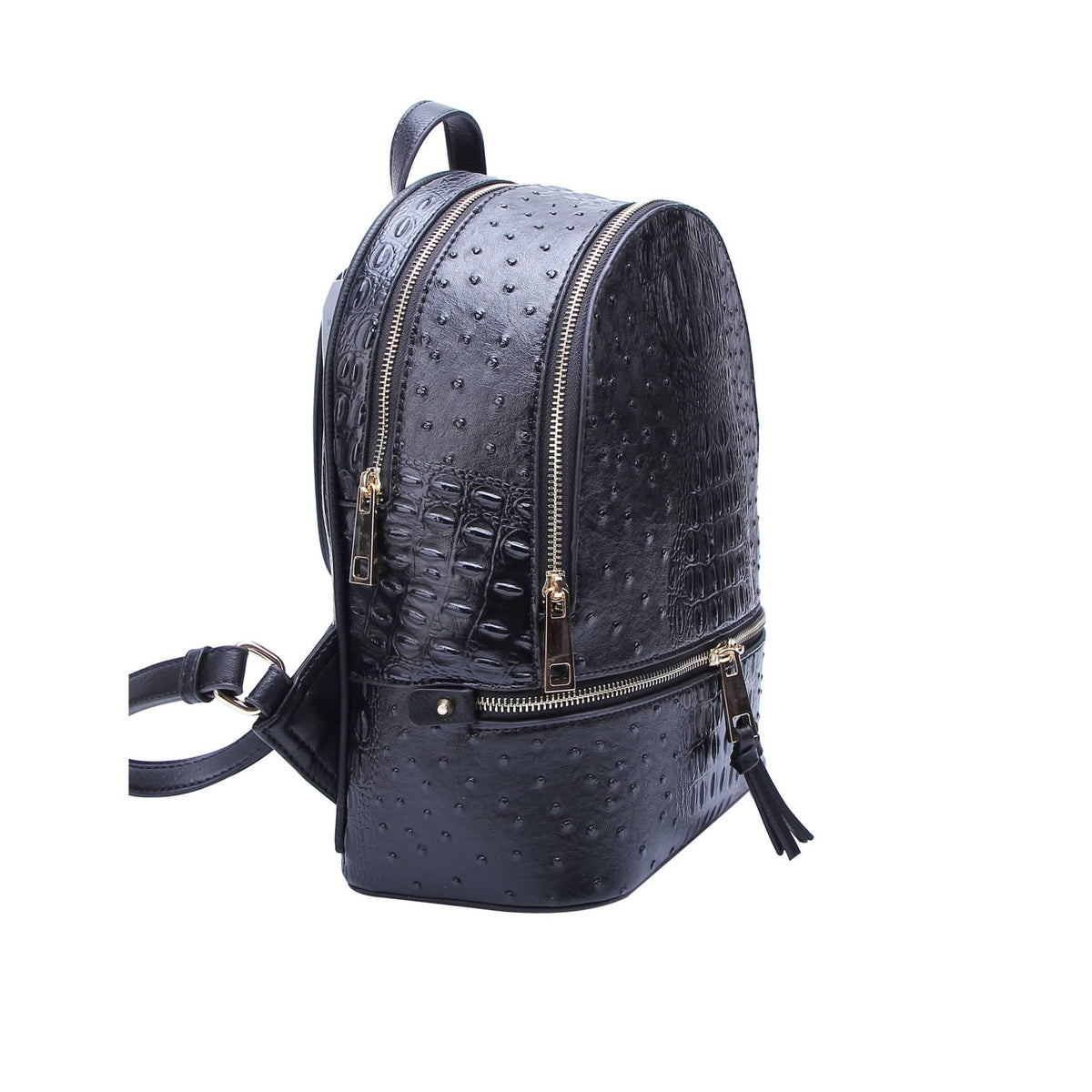 OS1062 Ostrich Crocodile Backpack and Wallet Set - MiMi Wholesale