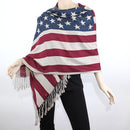 PA121 - 002 American Flag Pashmina Scarf - MiMi Wholesale