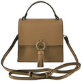 PB704 Fashion Ring Tassel Flap Crossbody Satchel Bag - MiMi Wholesale