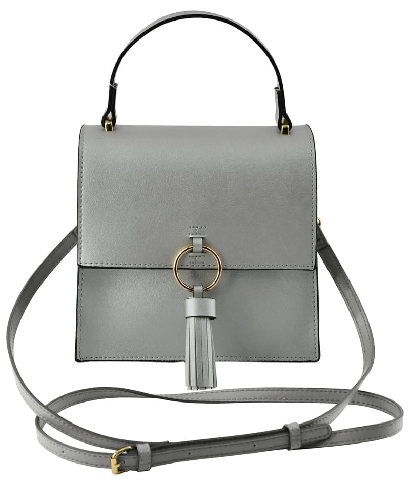 PB704 Fashion Ring Tassel Flap Crossbody Satchel Bag - MiMi Wholesale