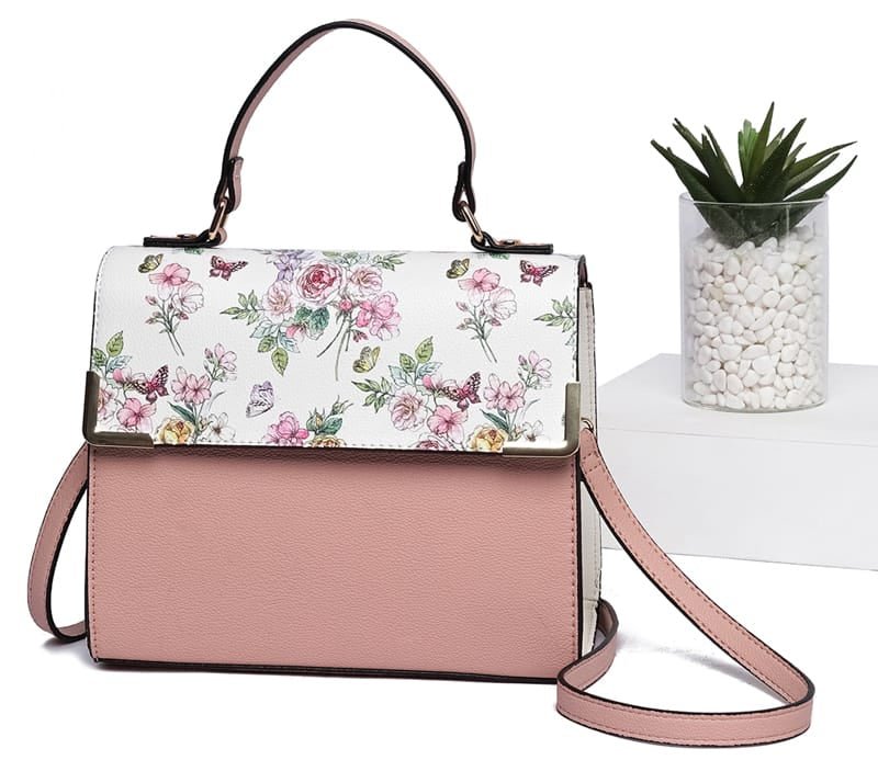 PF2770 Colorblock Top Handle/Crossbody Bag - MiMi Wholesale