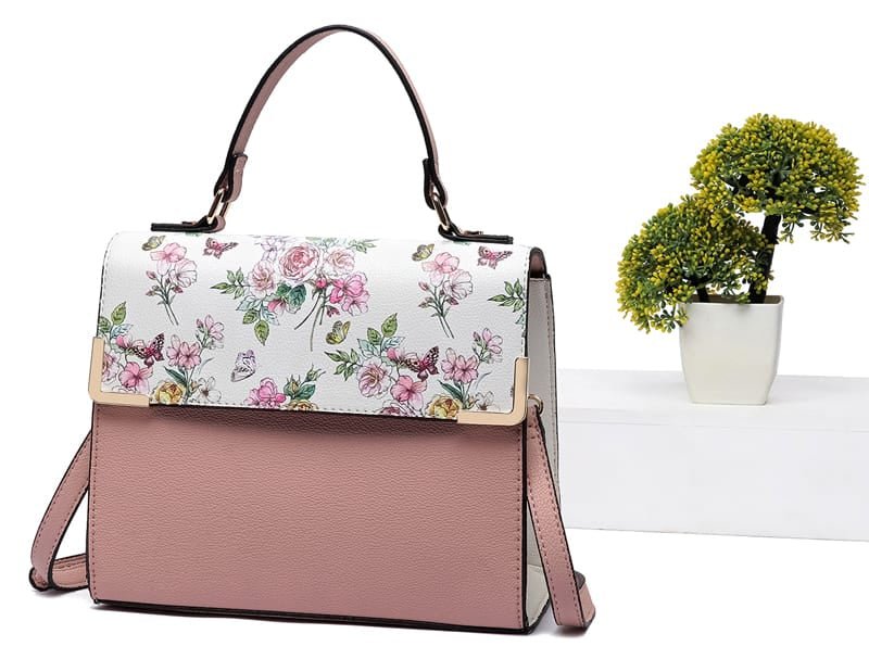 PF2770 Colorblock Top Handle/Crossbody Bag - MiMi Wholesale
