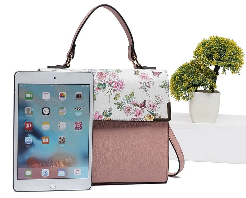 PF2770 Colorblock Top Handle/Crossbody Bag - MiMi Wholesale