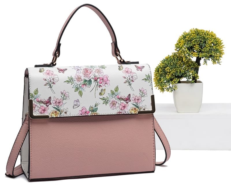 PF2770 Colorblock Top Handle/Crossbody Bag - MiMi Wholesale