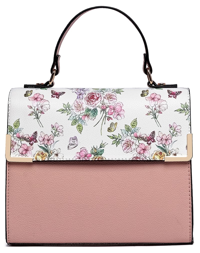 PF2770 Colorblock Top Handle/Crossbody Bag - MiMi Wholesale