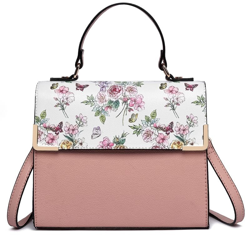 PF2770 Colorblock Top Handle/Crossbody Bag - MiMi Wholesale