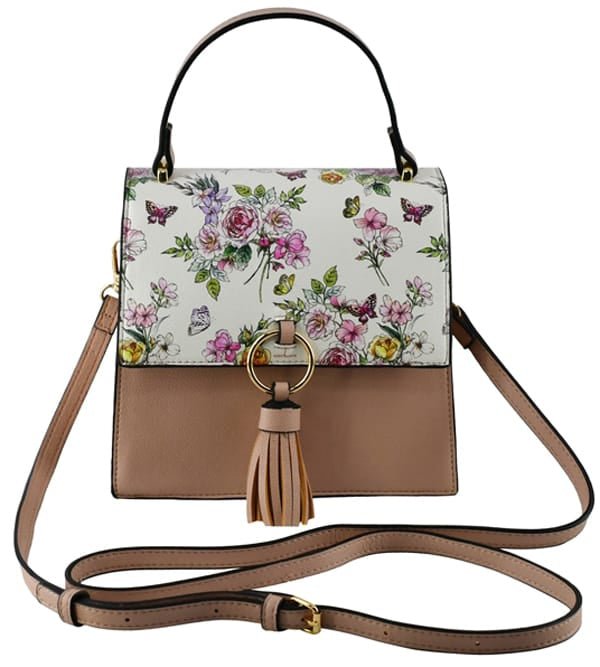 PF706 Ring Tassel Flap Crossbody Satchel/Crossbody Bag - MiMi Wholesale