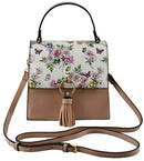 PF706 Ring Tassel Flap Crossbody Satchel/Crossbody Bag - MiMi Wholesale