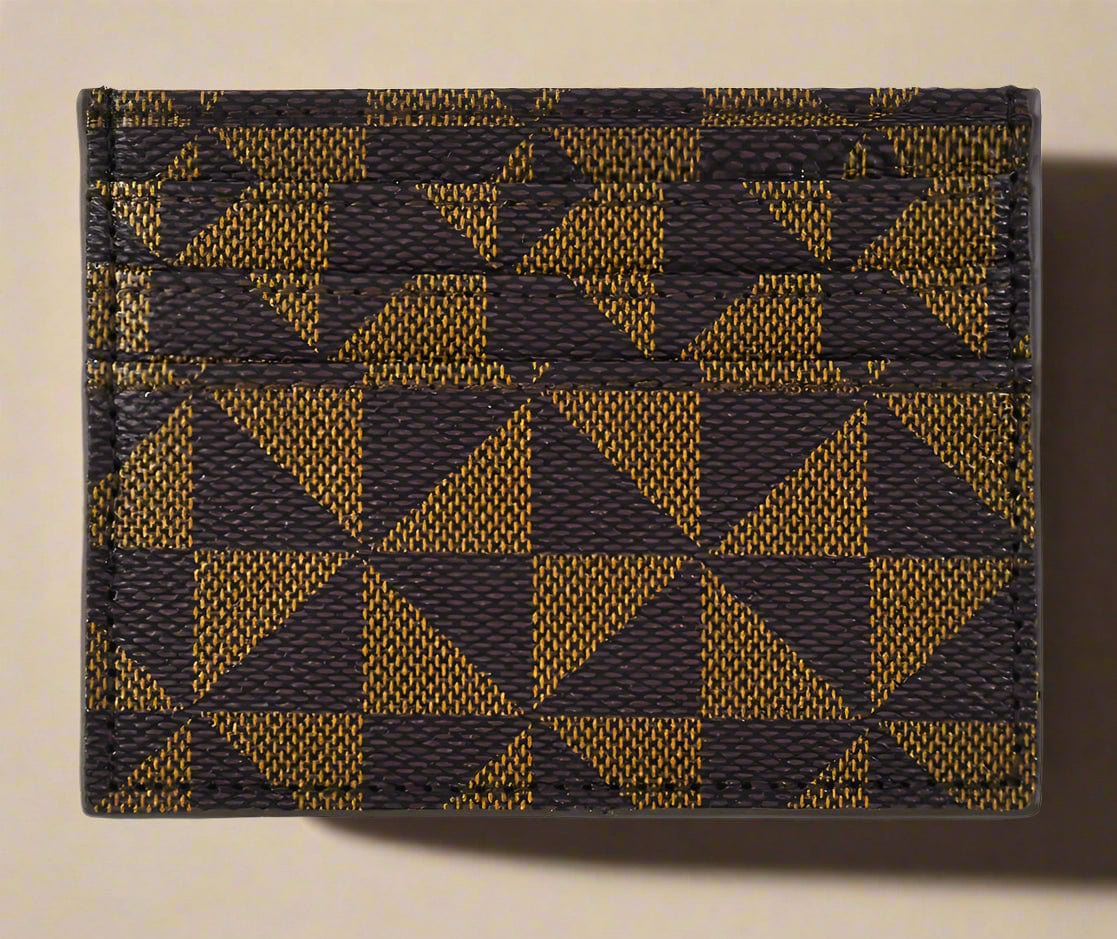 PM001 Seven Slots Triangle Pattern Cardholder - MiMi Wholesale