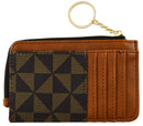 PM003 Two Tone Triangle Pattern Cardholder - MiMi Wholesale