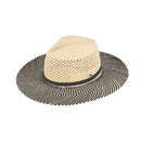 PNC0006 Two - Tone Open Crochet Sun Hat - MiMi Wholesale