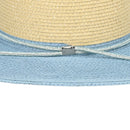 PNH0048 Two Tone Panama Hat With Rhinestone Band - MiMi Wholesale