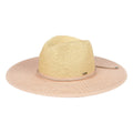 PNH0048 Two Tone Panama Hat With Rhinestone Band - MiMi Wholesale