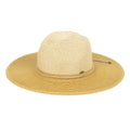 PNH0048 Two Tone Panama Hat With Rhinestone Band - MiMi Wholesale