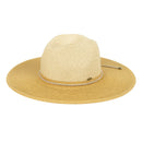 PNH0048 Two Tone Panama Hat With Rhinestone Band - MiMi Wholesale