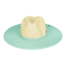 PNH0048 Two Tone Panama Hat With Rhinestone Band - MiMi Wholesale