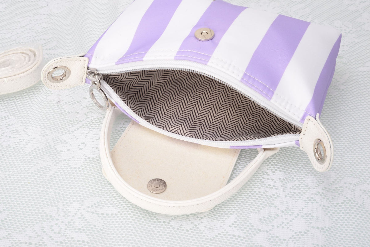 PP781S Nova Striped Nylon Mini Crossbody Bag - MiMi Wholesale