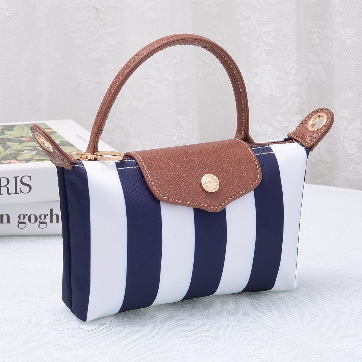 PP781S Nova Striped Nylon Mini Crossbody Bag - MiMi Wholesale