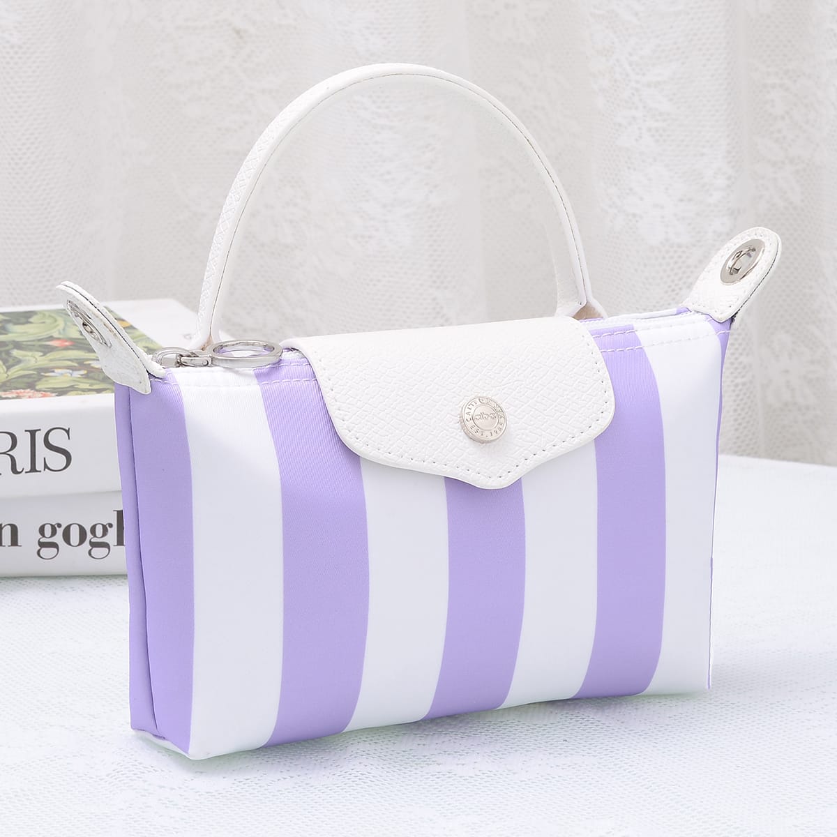 PP781S Nova Striped Nylon Mini Crossbody Bag - MiMi Wholesale