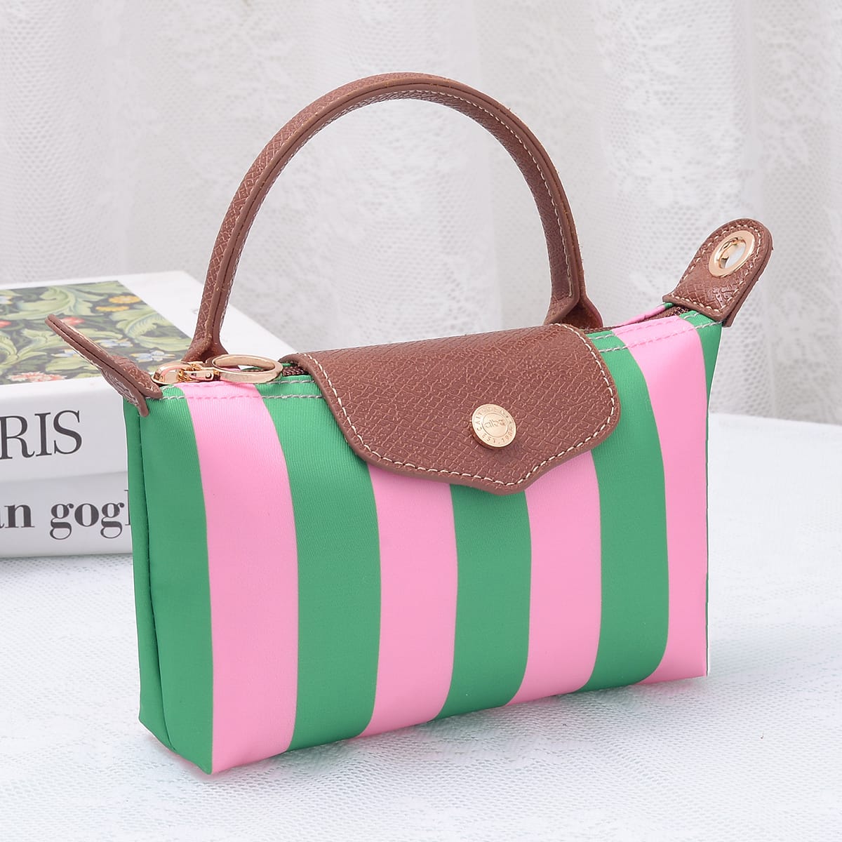 PP781S Nova Striped Nylon Mini Crossbody Bag - MiMi Wholesale