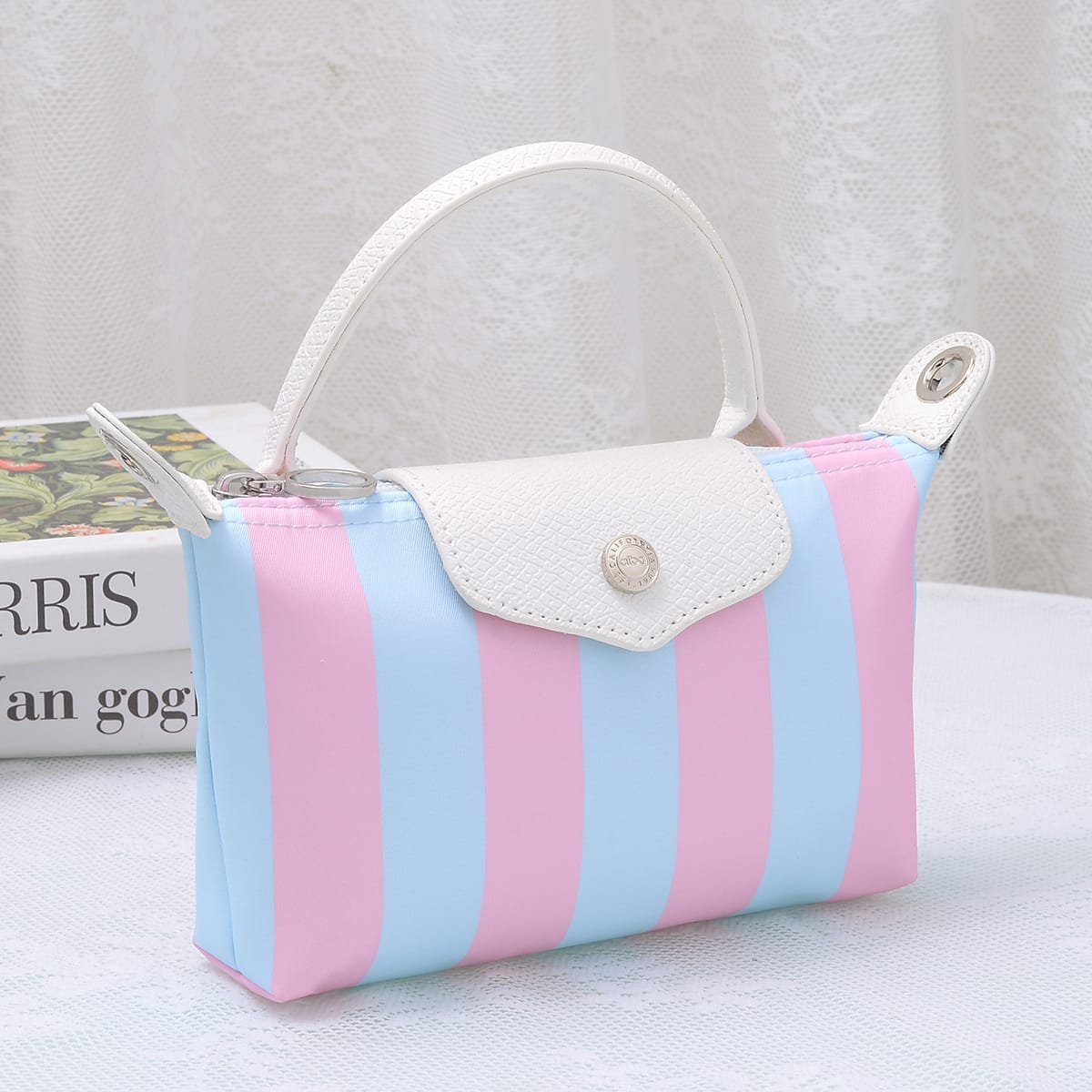 PP781S Nova Striped Nylon Mini Crossbody Bag - MiMi Wholesale