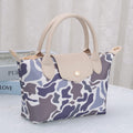 PP782 Amber Fashion Print Nylon Double Handle Crossbody Bag - MiMi Wholesale