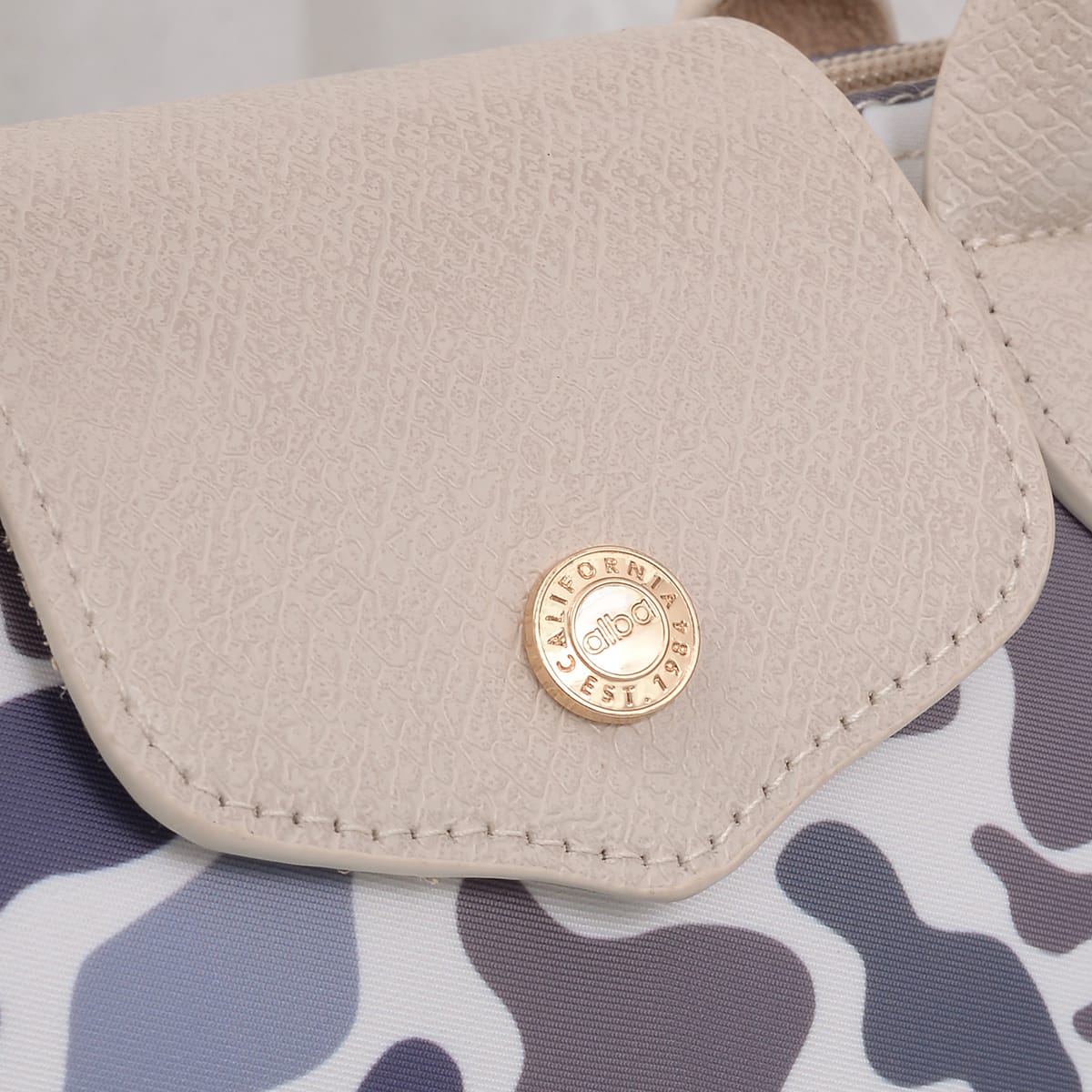 PP782 Amber Fashion Print Nylon Double Handle Crossbody Bag - MiMi Wholesale