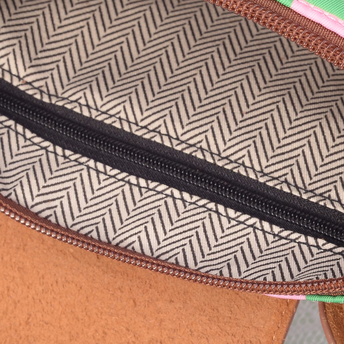 PP782 Amber Fashion Print Nylon Double Handle Crossbody Bag - MiMi Wholesale