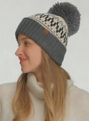 HTE0144 Fair Isle Pattern Yarn Beanie