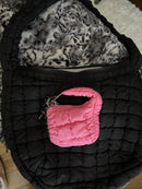 QAK510157 Mini Quilted Puffer Bag Charm/Keychain - MiMi Wholesale