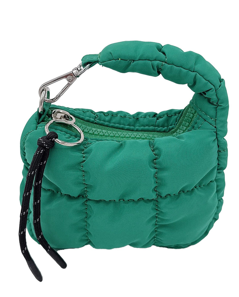 QAK510157 Mini Quilted Puffer Bag Charm/Keychain - MiMi Wholesale