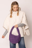 QBS320124 Nelly Small Quilted Puffer Tote Bag - MiMi Wholesale