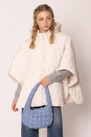 QBS320124 Nelly Small Quilted Puffer Tote Bag - MiMi Wholesale