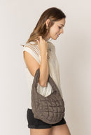 QBS320124 Nelly Small Quilted Puffer Tote Bag - MiMi Wholesale