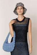 QBS320124 Nelly Small Quilted Puffer Tote Bag - MiMi Wholesale