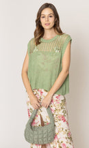 QBS320124 Nelly Small Quilted Puffer Tote Bag - MiMi Wholesale