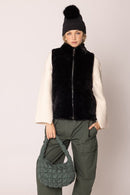 QBS320124 Nelly Small Quilted Puffer Tote Bag - MiMi Wholesale